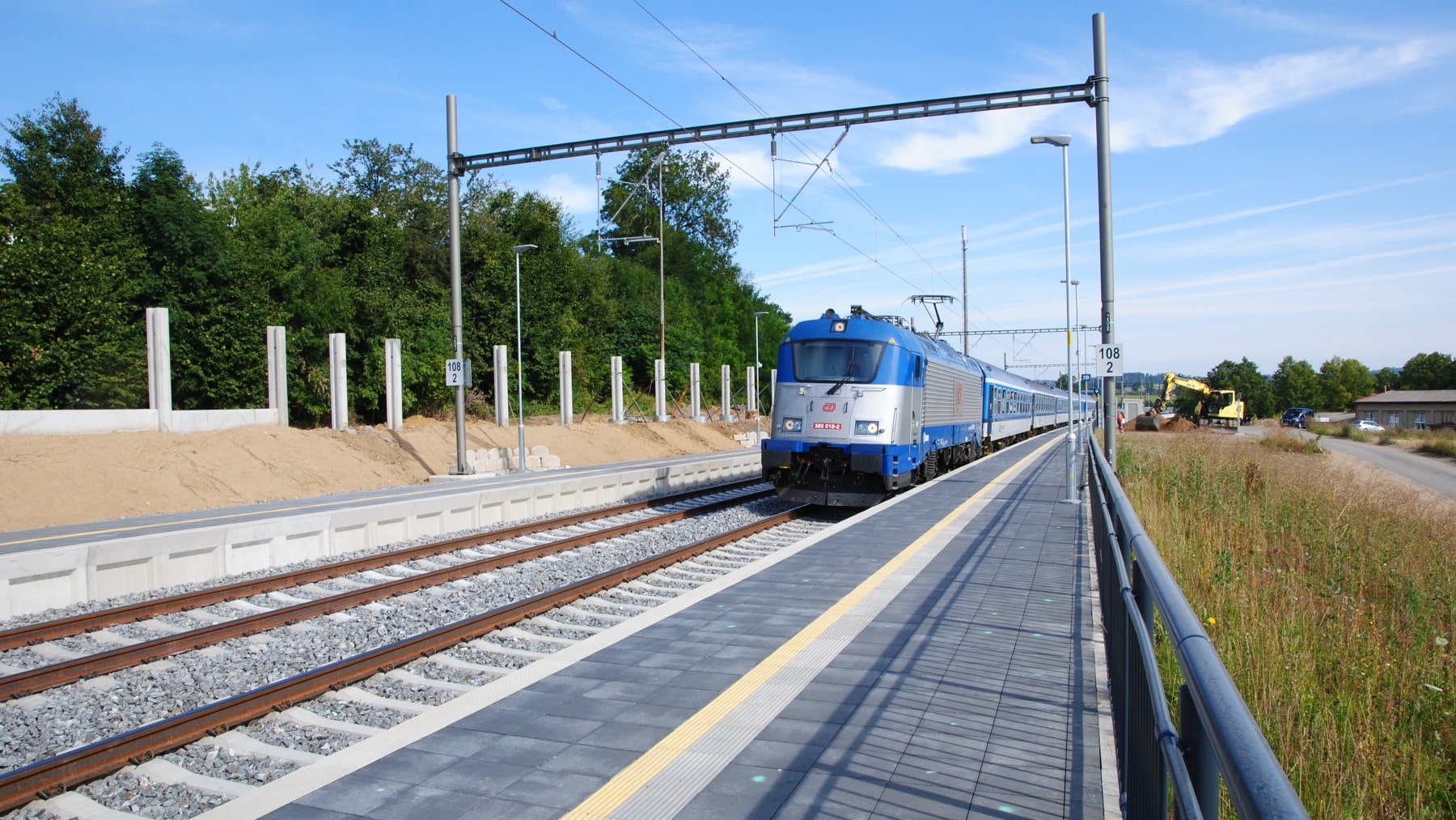 Modernización de la línea Sudoměřice-Votice. República Checa.