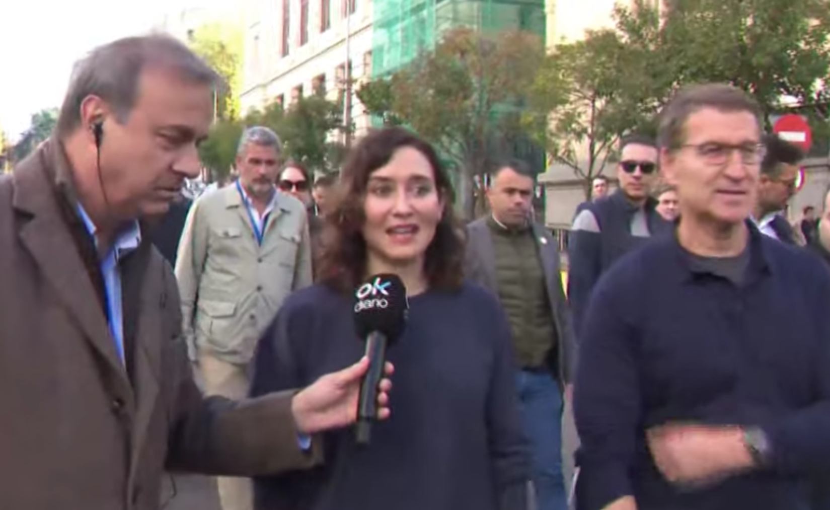 El líder del PP, Alberto Núñez Feijóo, y la presidenta madrileña, Isabel Díaz Ayuso.