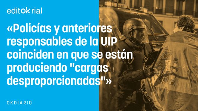Condenamos la violencia en Ferraz y también la desproporción de las cargas de Marlaska