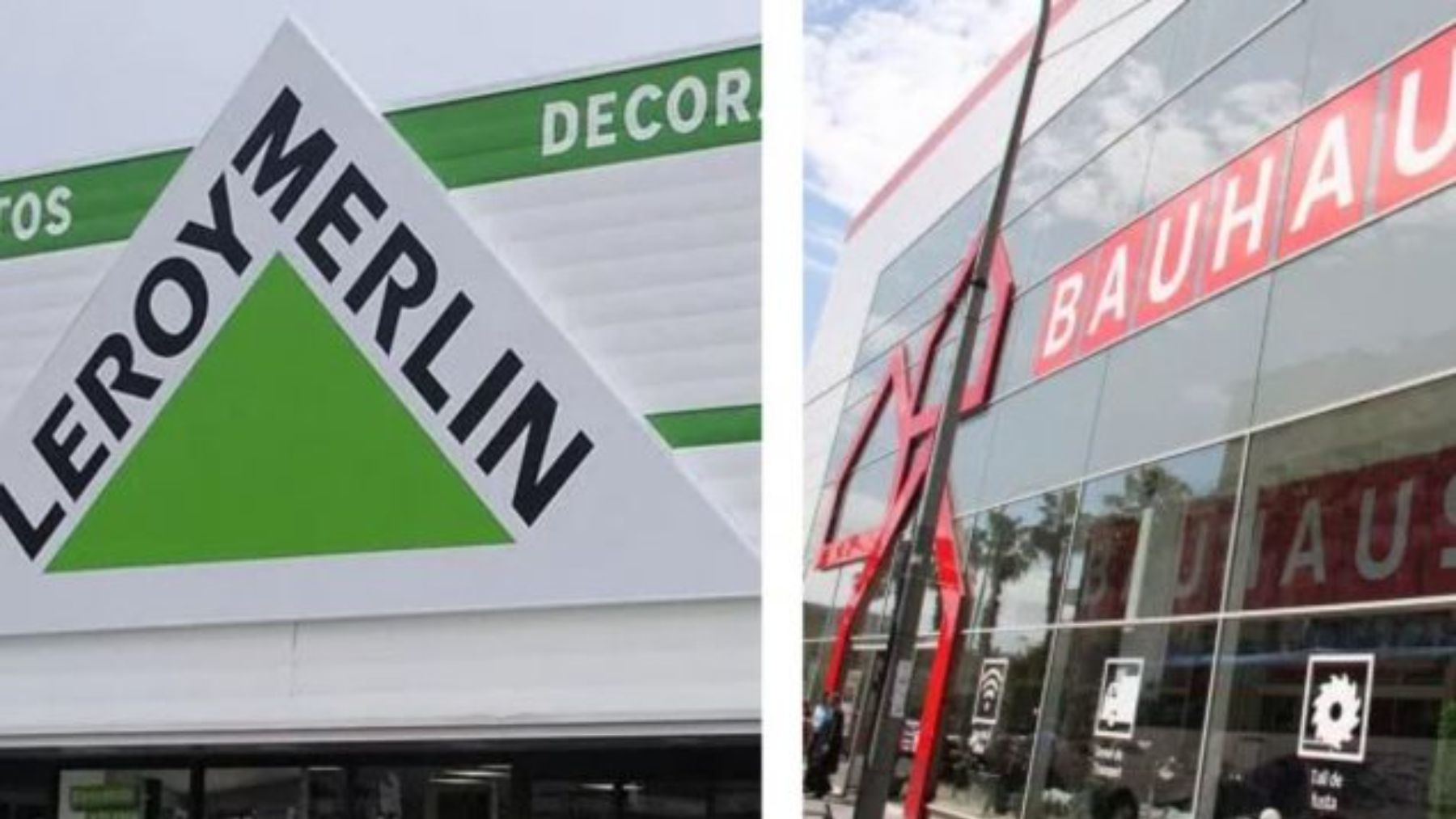 Tiendas de Leroy Merlin y Bauhaus.