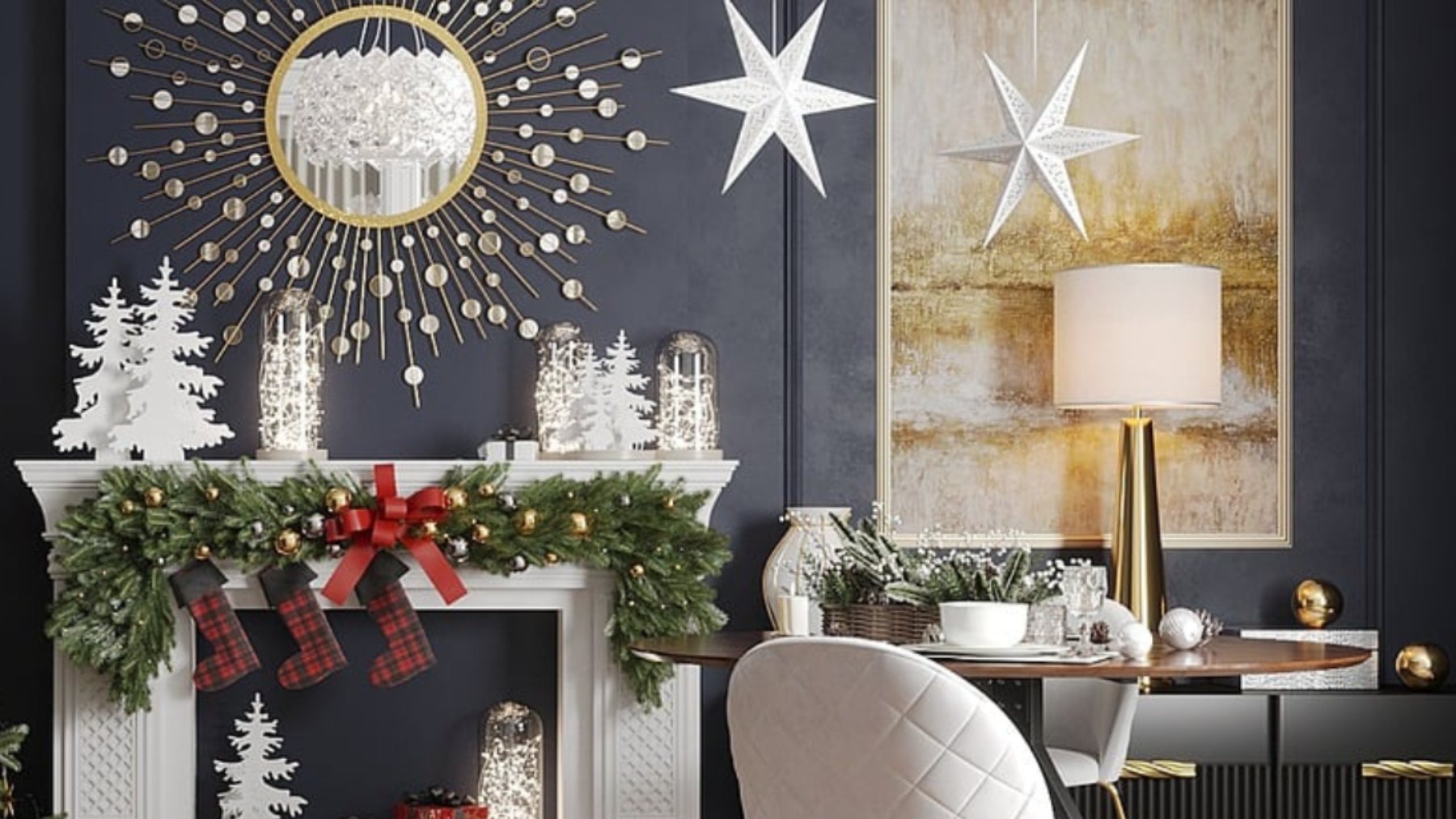 9 originales ideas para decorar casas pequeñas estas Navidades