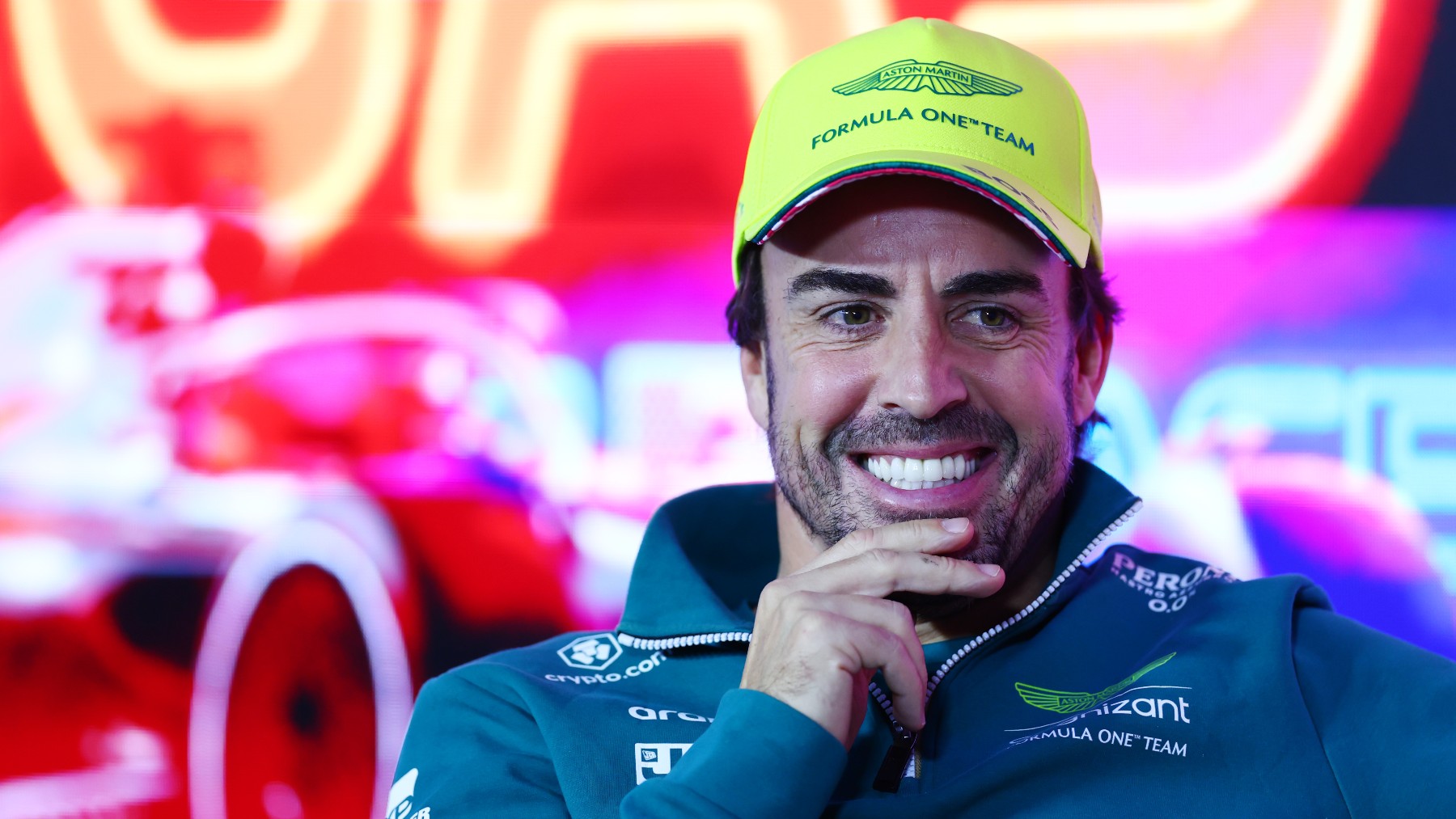 Fernando Alonso, en el GP de Las Vegas. (Getty)