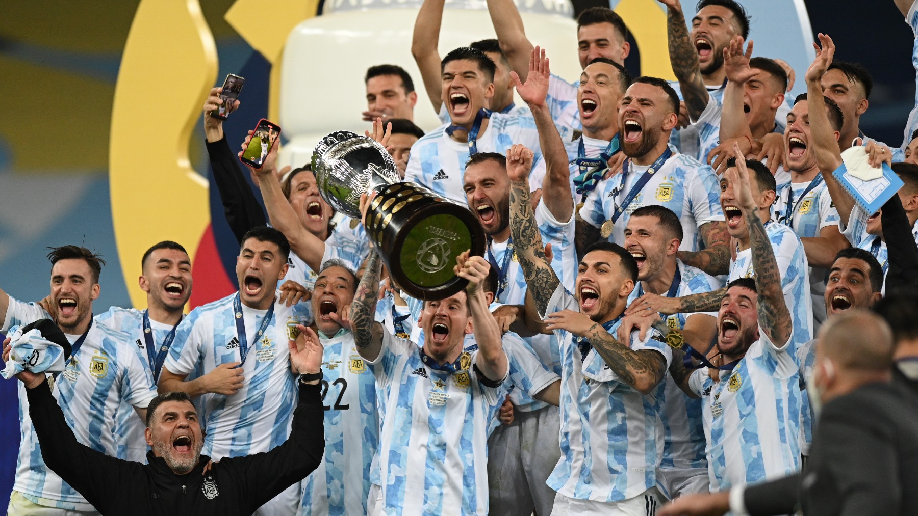 Argentina levanta la Copa América en 2021. (Europa Press)