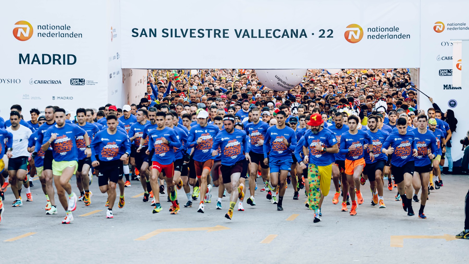 Imagen de la salida de la San Silvestre Vallecana en su última edición. (Europa Press)