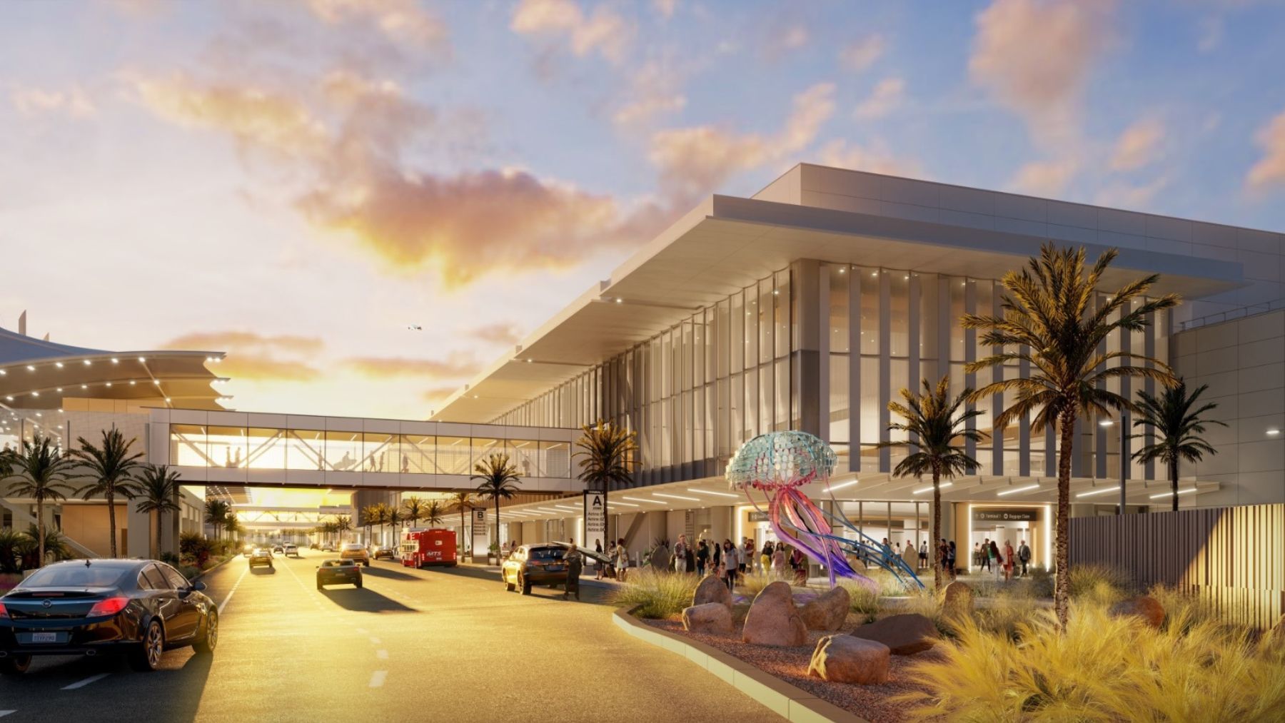 Proyecto de la nueva terminal del aeropuerto en San Diego (EEUU), de ACS.