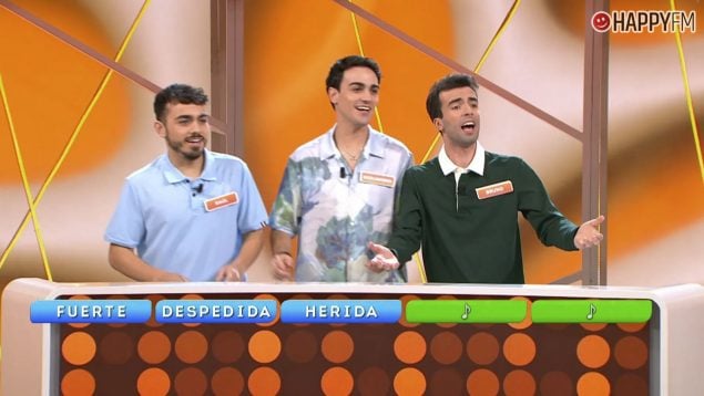 Los Mozos de Arousa en Reacción en Cadena (Mediaset).