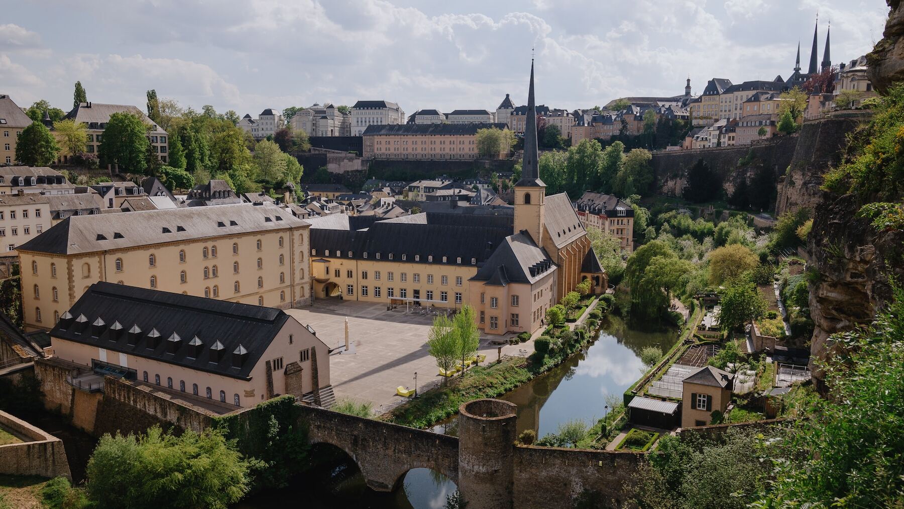 Vista aérea de Luxemburgo.