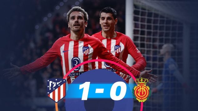 El Atlético salta al tercer puesto al ganar a un buen Mallorca