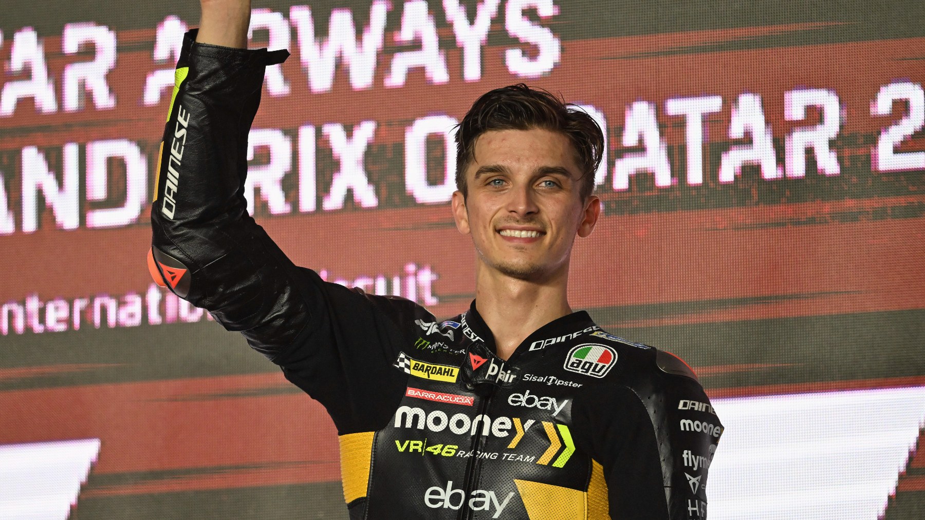 Luca Marini durante el GP de Qatar de MotoGP. (Getty)