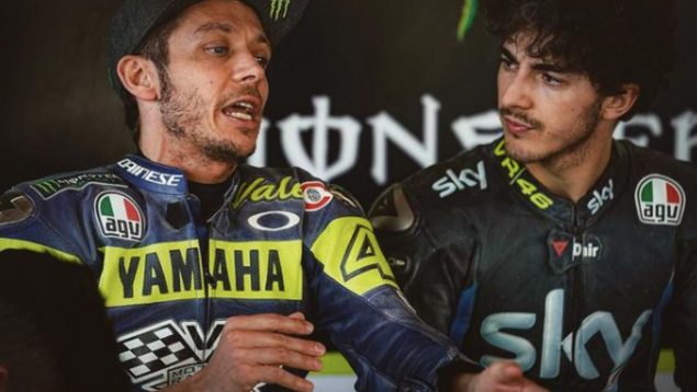 Pecco Bagnaia, Valentino Rossi