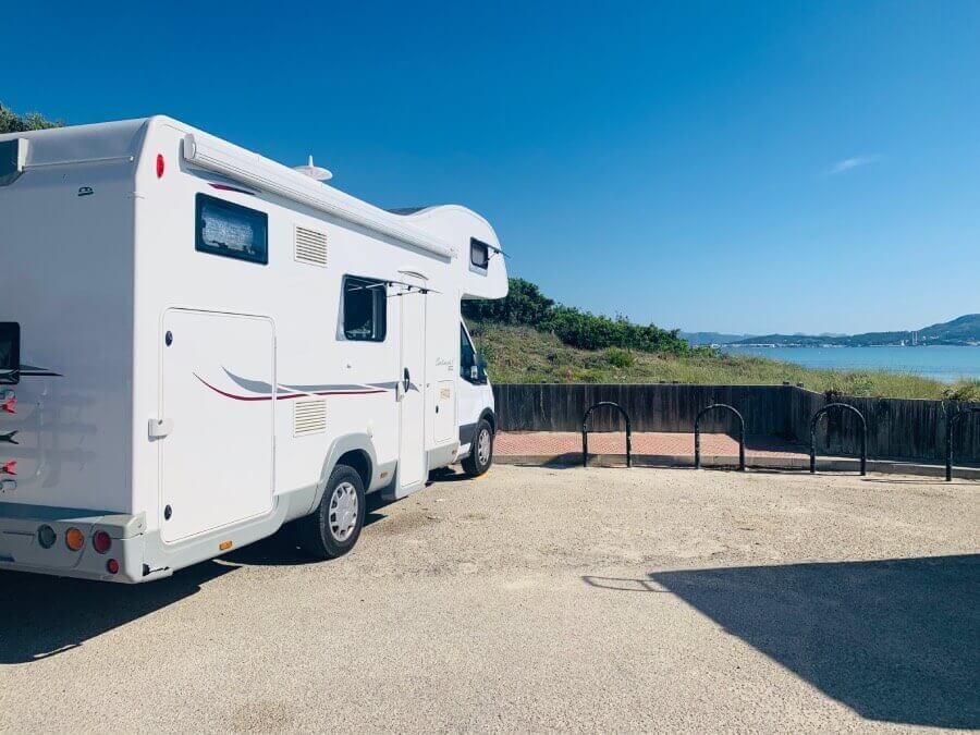 Imagen de una caravana en Mallorca.