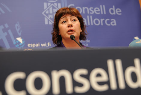 Francina Armengol durante su etapa de presidenta del Consell de Mallorca.