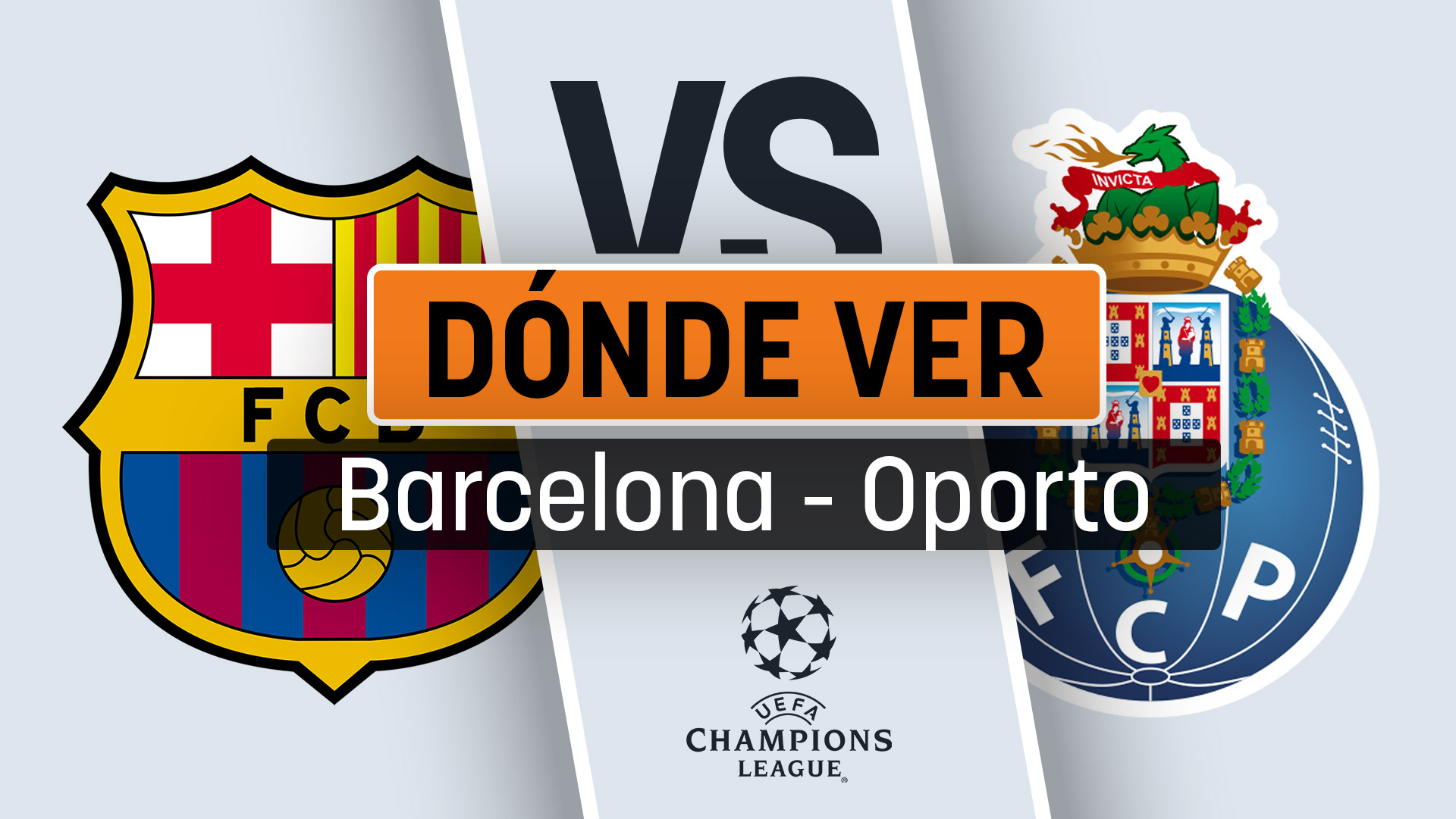 Dónde ver el partido del Barcelona hoy de Champions League contra el Oporto en directo por televisión y online.