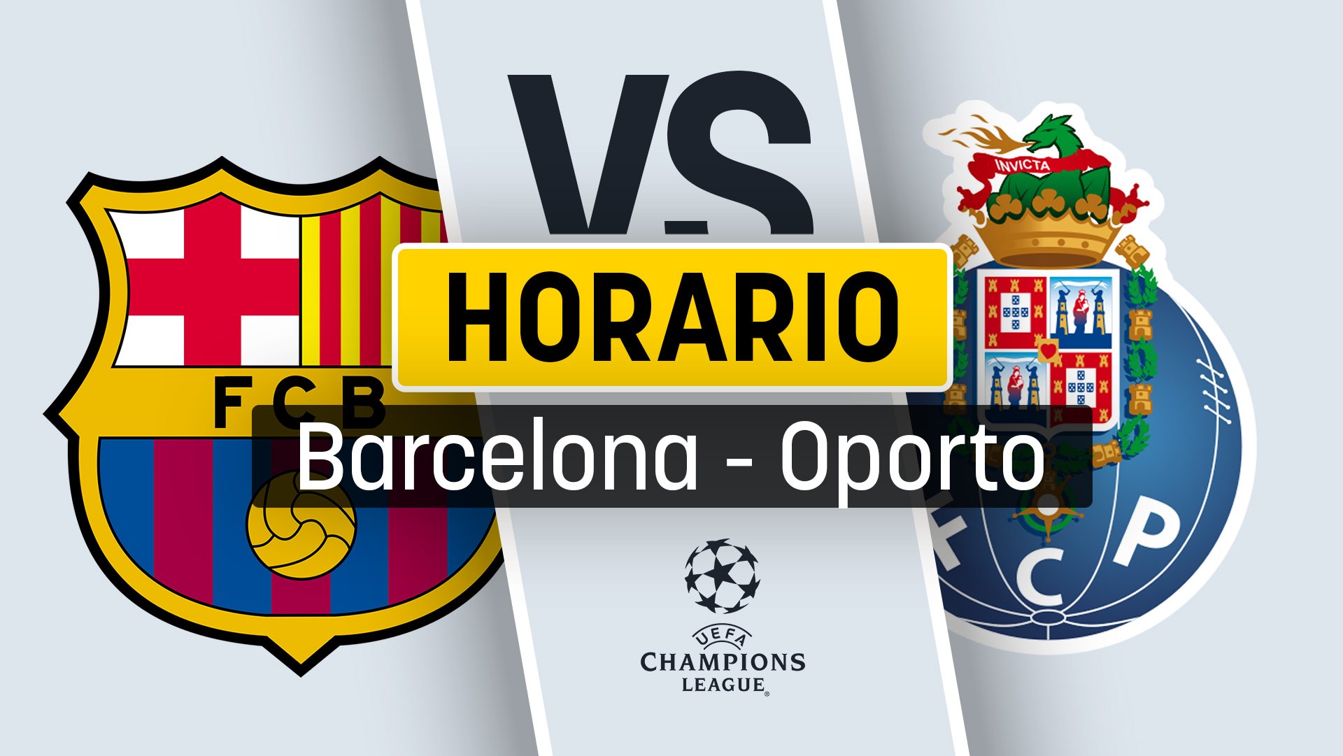 A qué hora es el partido del Barcelona contra el Oporto hoy en la Champions League.