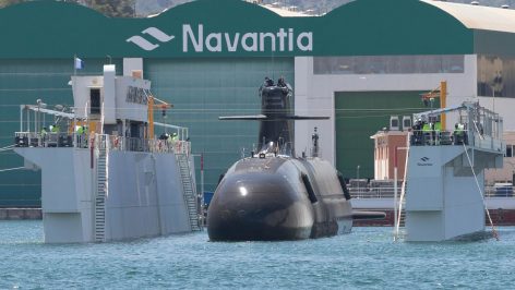Imagen del submarino S80 de Navantia