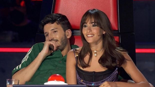 Aitana y Sebastián Yatra en 'La Voz'.