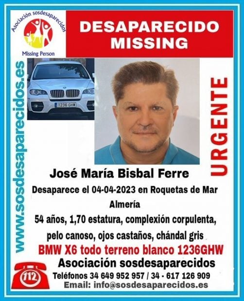 José María, hermano de David Bisbal, desapareció en el mes de abril de 2023