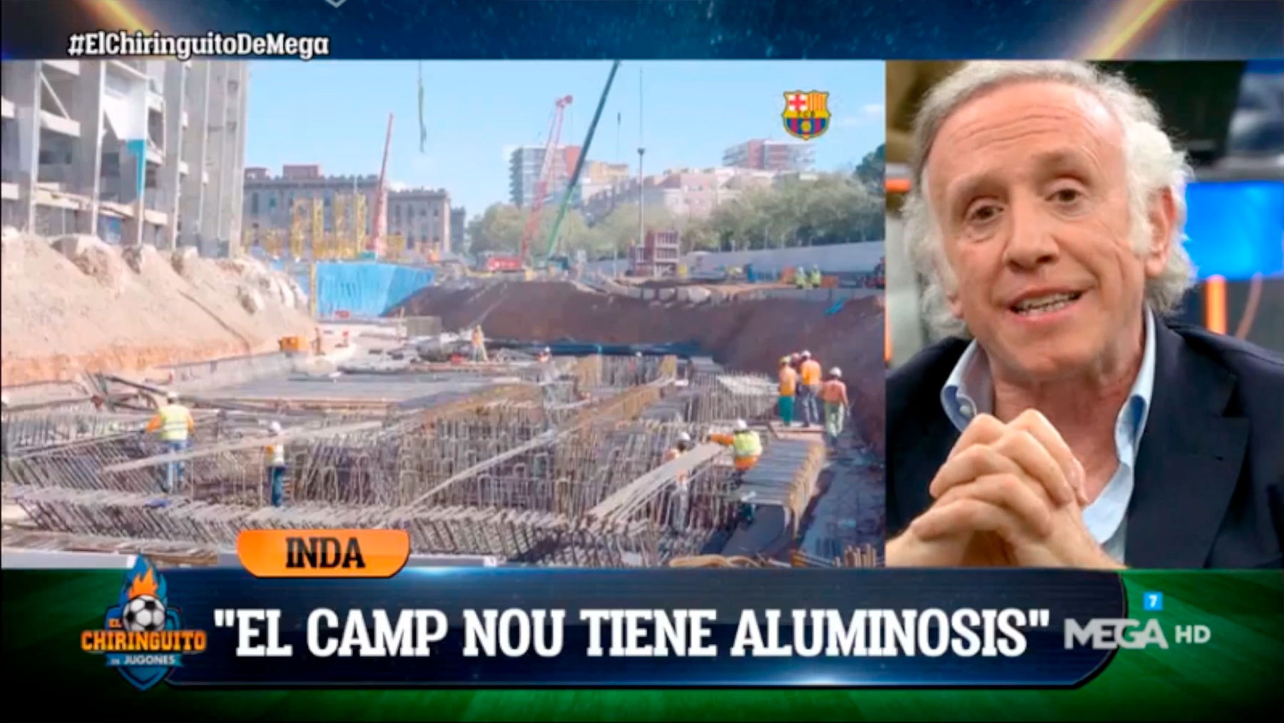Eduardo Inda desveló que el Camp Nou tiene problemas estructurales.
