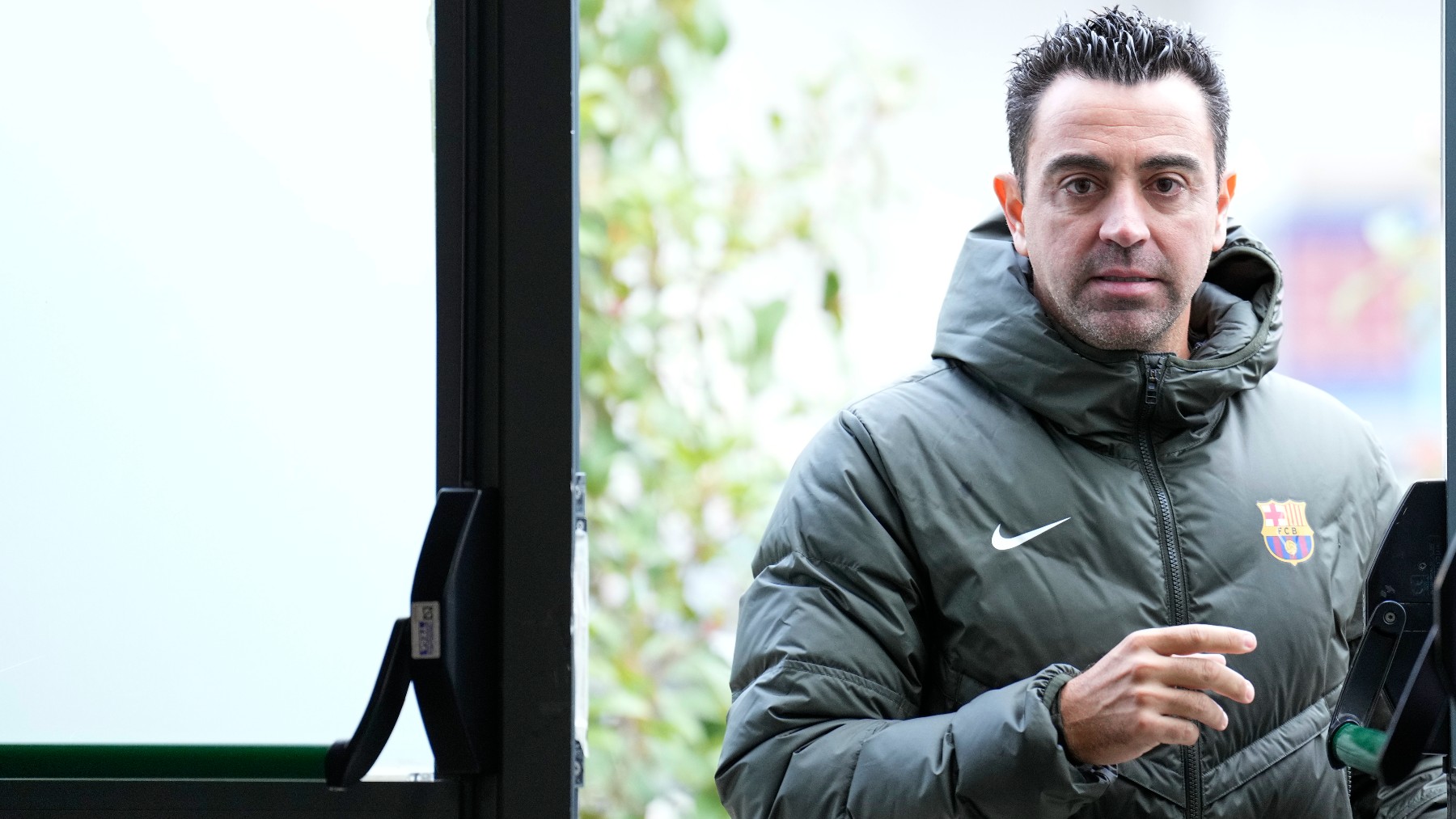 Xavi, en la rueda de prensa antes del Oporto. (EFE)