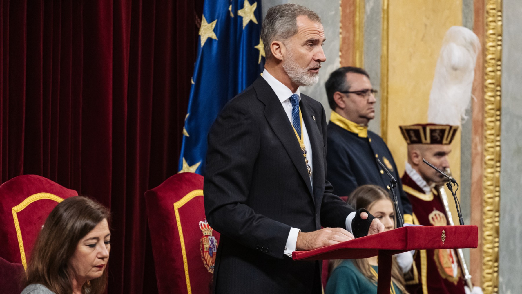 El Rey Felipe VI en su discurso en el Congreso de los Diputados (Foto: Ep)