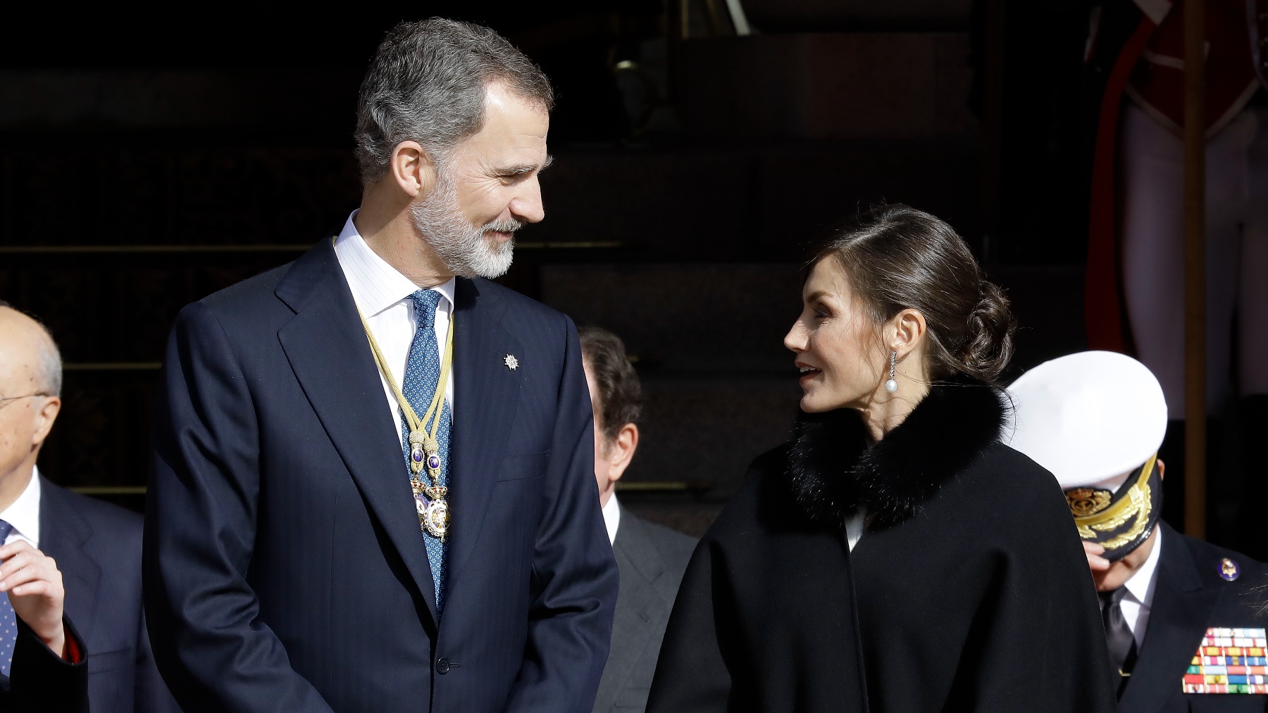 El Rey Felipe VI y la Reina Letizia en la Sesión de Apertura de la XIV Legislatura. (Foto: Ep)