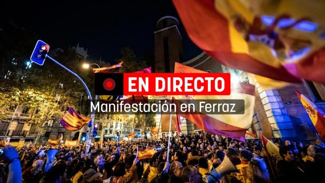 Manifestación Ferraz, Manifestación en Ferraz en directo, Manifestación Madrid hoy,