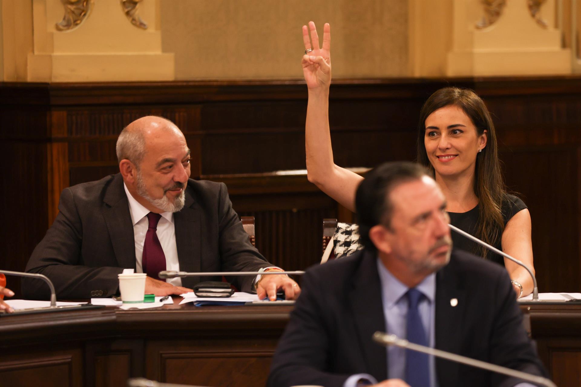 La portavoz de Vox en el Parlament, Idoia Ribas.