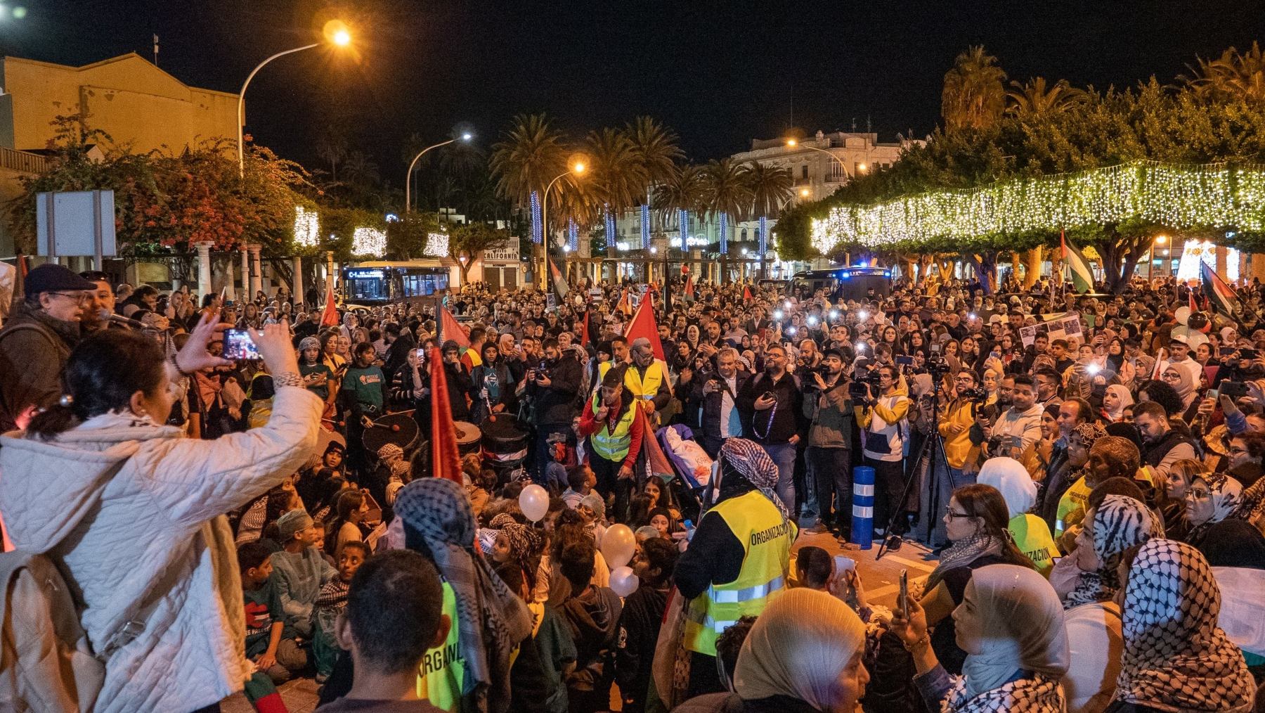 Manifestación contra Israel en Melilla.