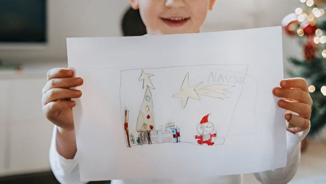 Dibujos de Papá Noel para colorear para niños