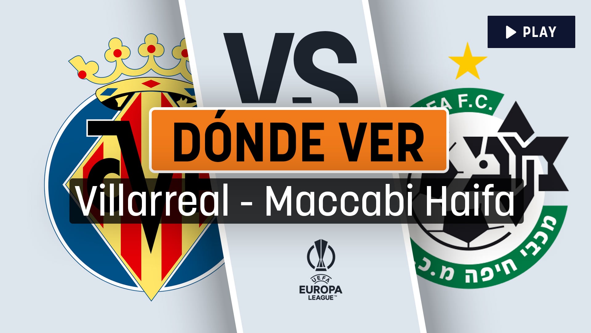 Écharpe De Foot UEFA Europa League - Villarreal CF Vs Maccabi Tel Aviv - Neuve