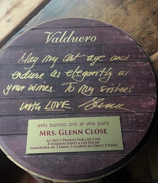 Glenn Close, nuevo miembro de honor del club La Tenada de Valduero