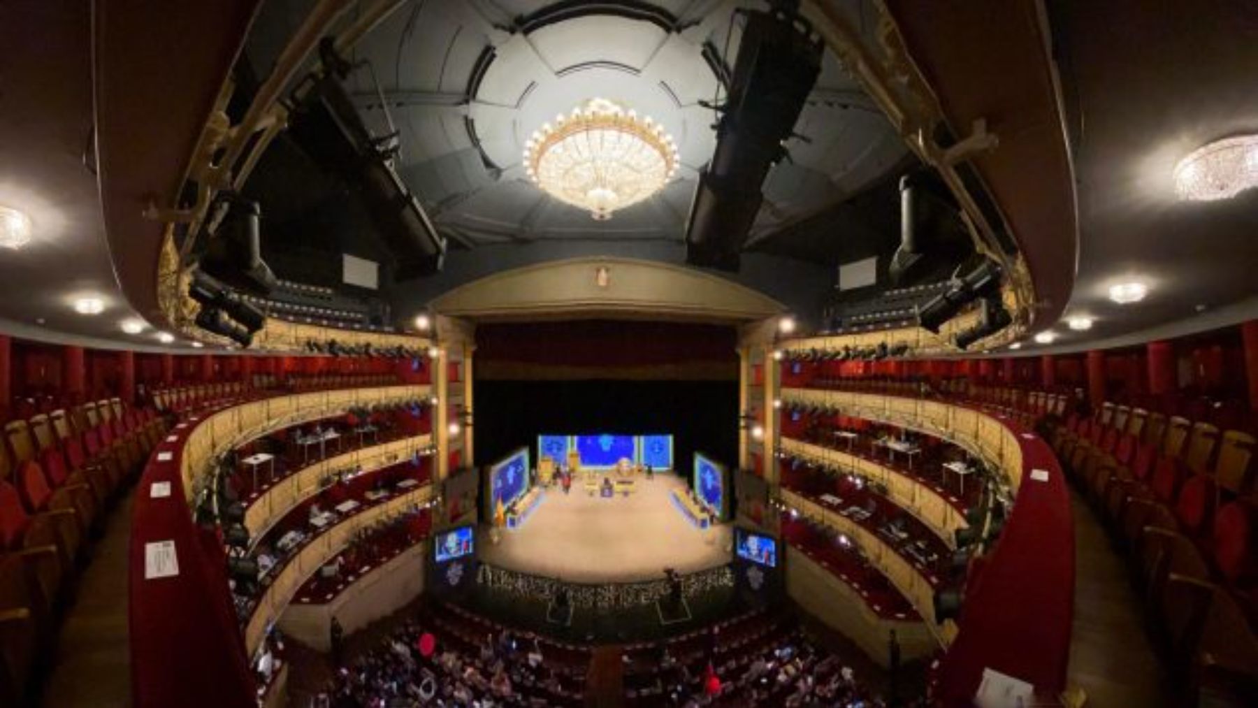 Interior del Teatro Real.