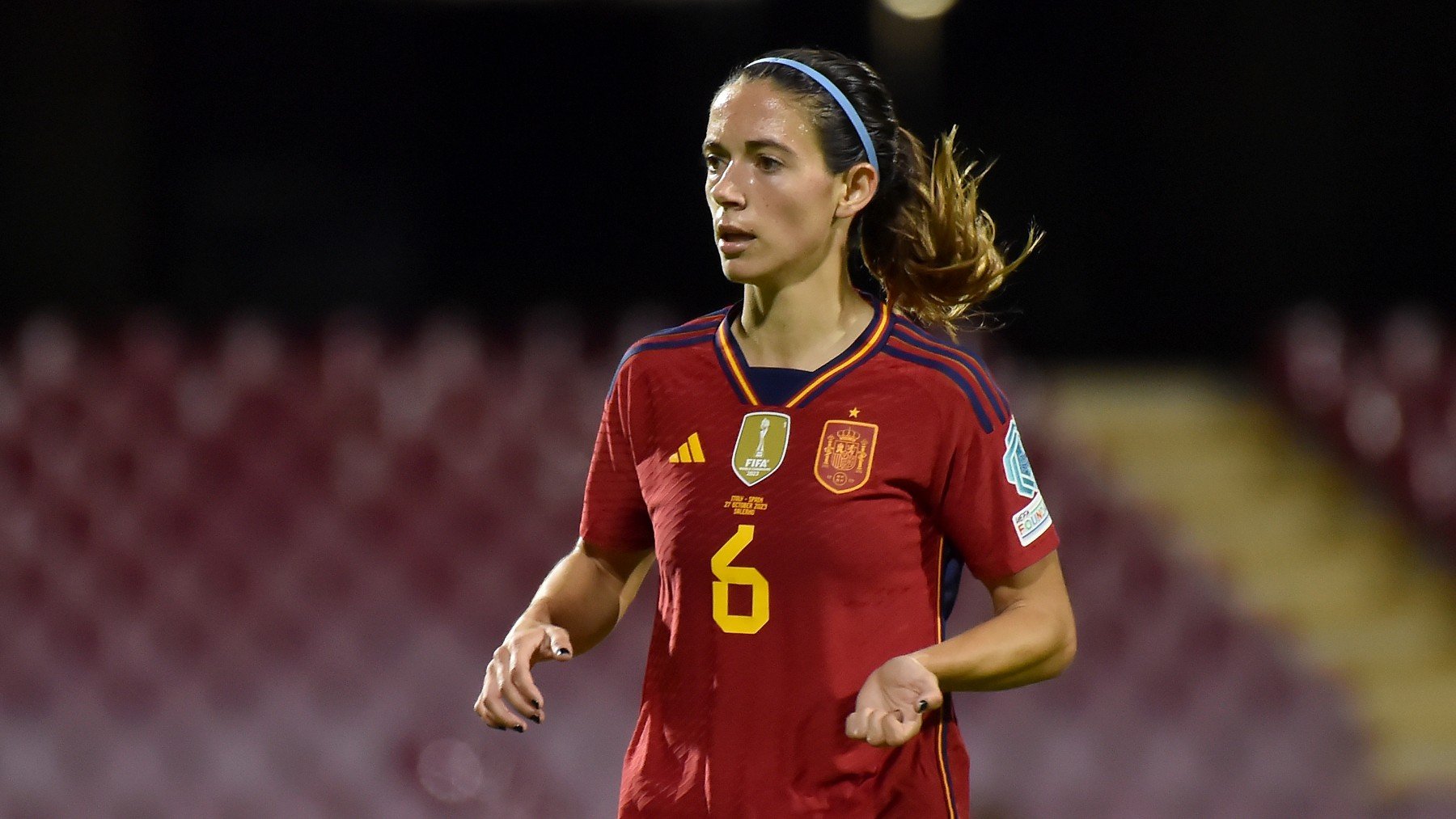 Aitana Bonmatí en un partido con la selección española. (Getty)