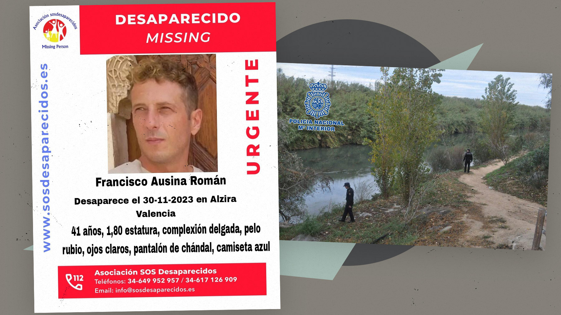 Francisco Ausina, desaparecido en Alzira desde el pasado jueves.