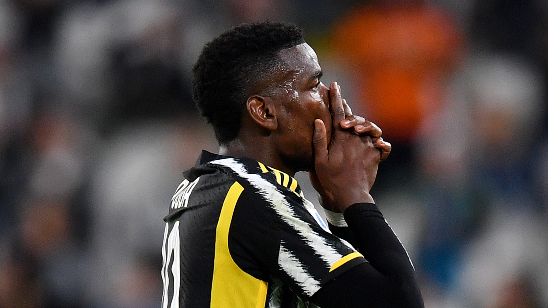 Pogba se lamenta en un partido con la Juventus. (Getty)