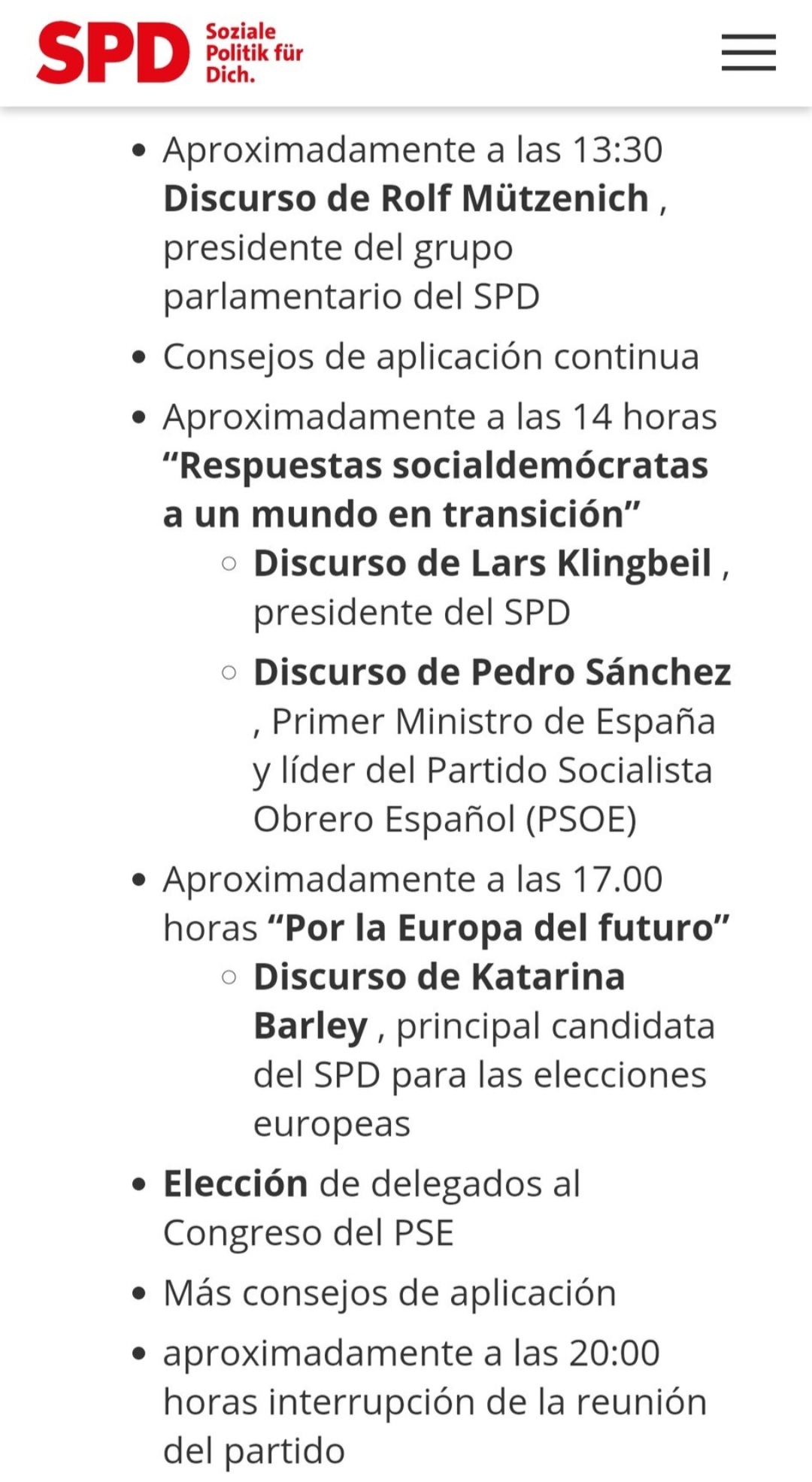 Sánchez SPD