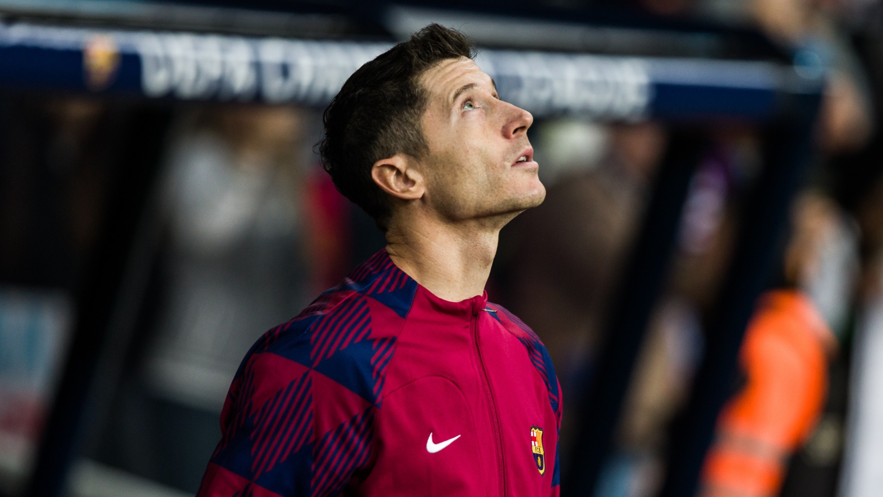 Lewandowski en un partido de Champions. (Getty)