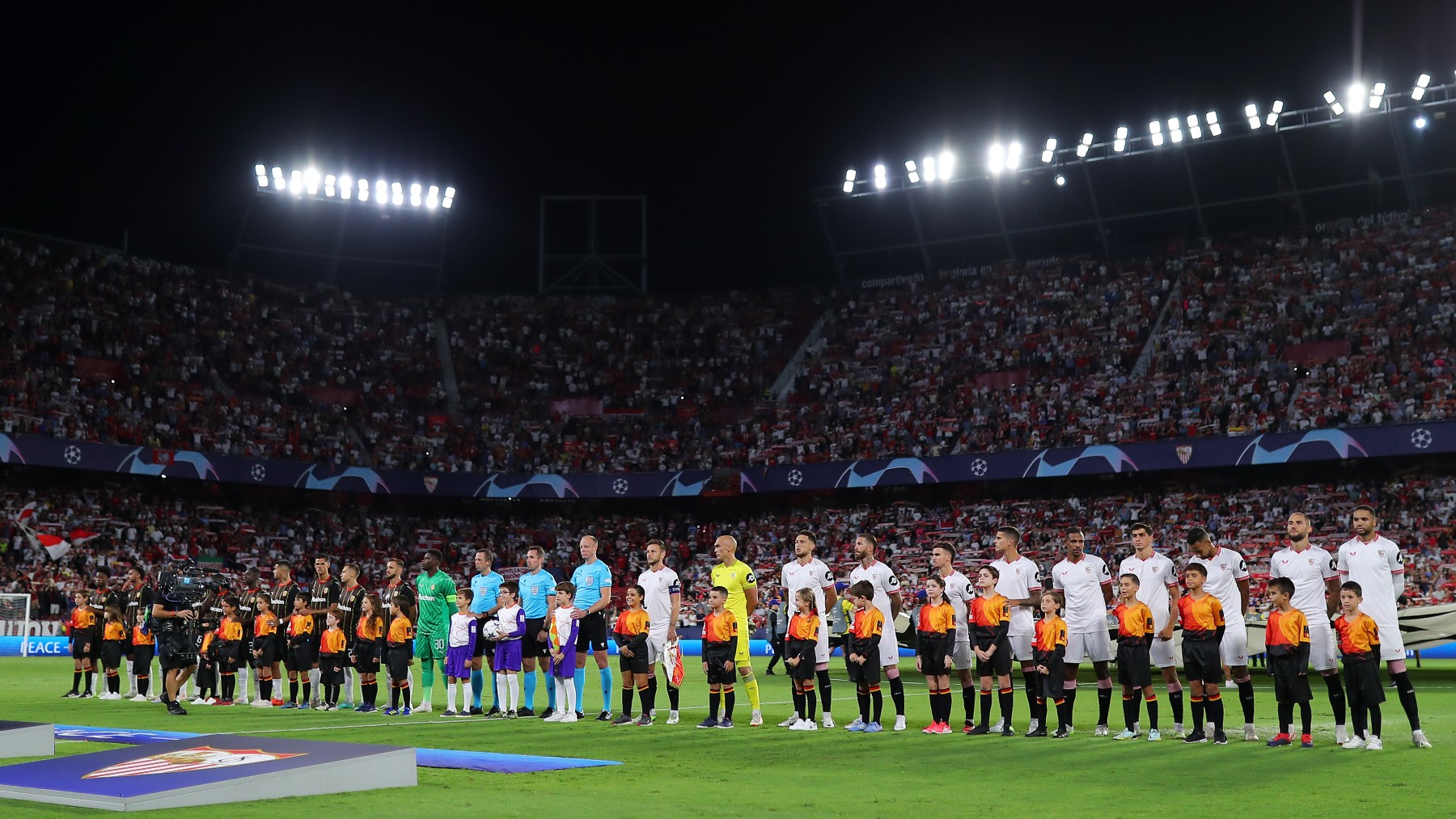 Sevilla-Lens de ida en el Pizjuán. (Getty)