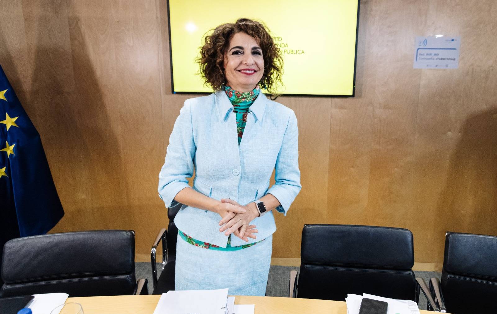 María Jesús Montero, ministra de Hacienda, durante el Consejo de Política Fiscal y Financiera este lunes.