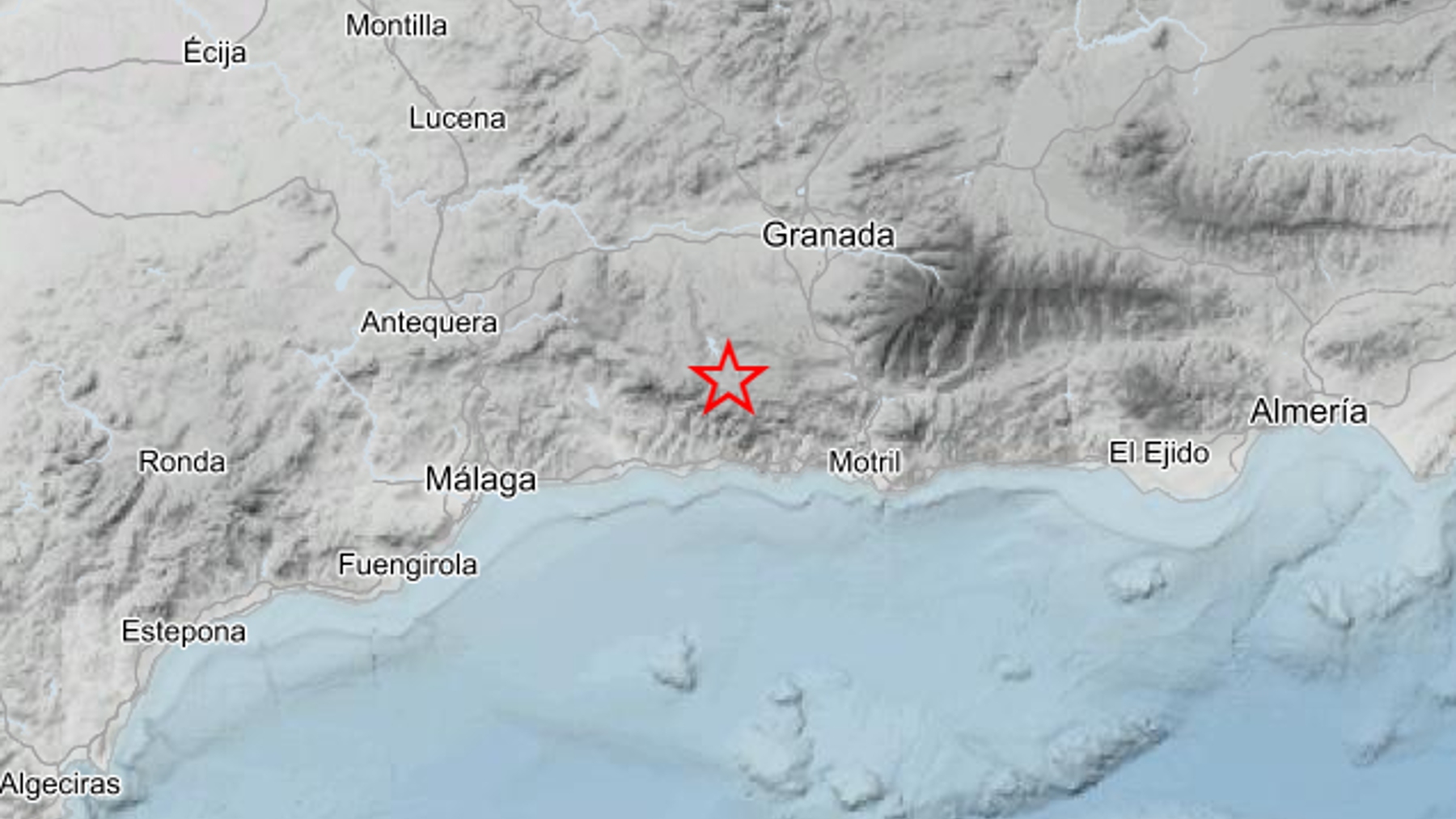 Registrado un terremoto de 3,5 grados de magnitud con epicentro en Jayena, Granada (IGN).