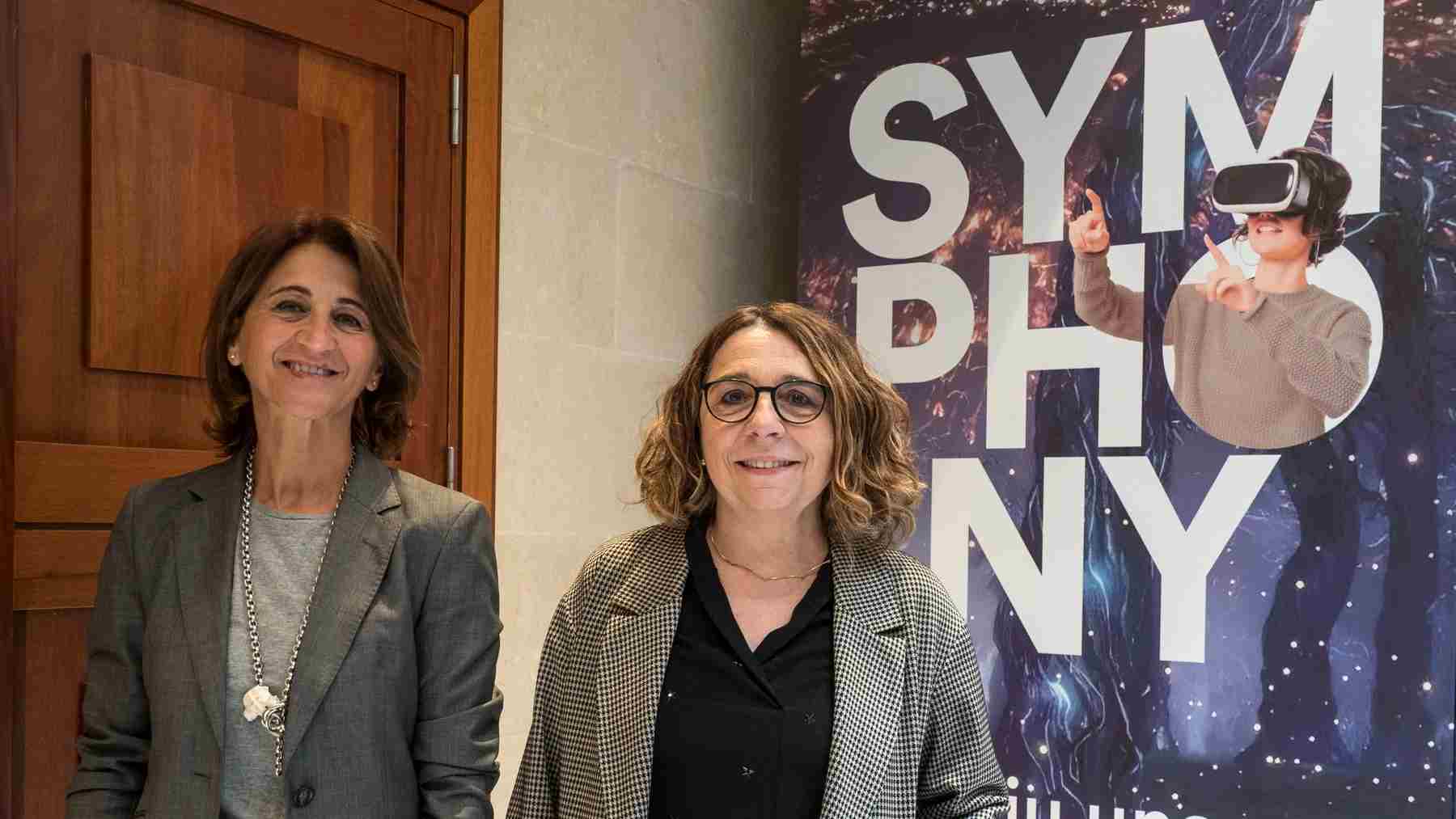 Margarita Pérez-Villegas y Núria Oller han presentado ‘Symphony’ en CaixaForum de Palma.