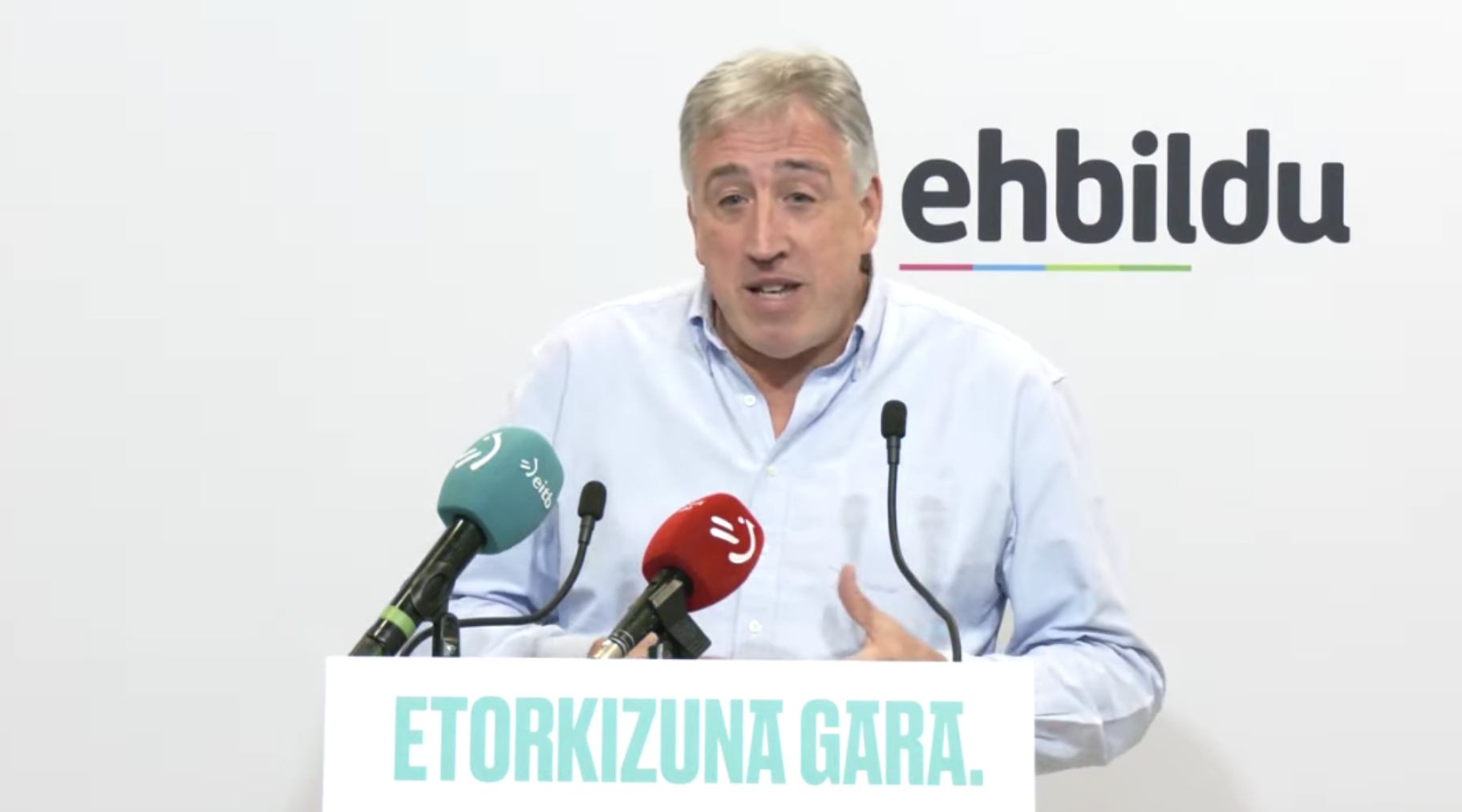 Joseba Asirón, candidato de Bildu en la moción de censura apoyada por el PSOE en Pamplona.
