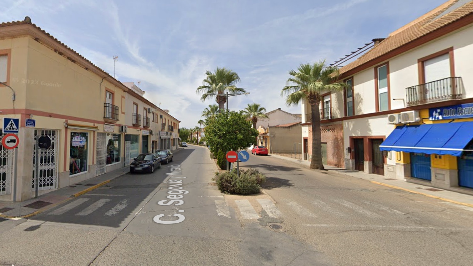 Calle Segovia y Mercedita de Fuente Palmera, lugar de los hechos.