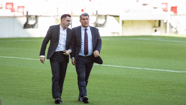 Xavi, Laporta, Barcelona