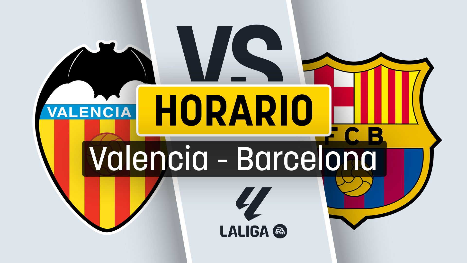 Valencia – Barcelona: horario y cuándo empieza el partido de Liga hoy.