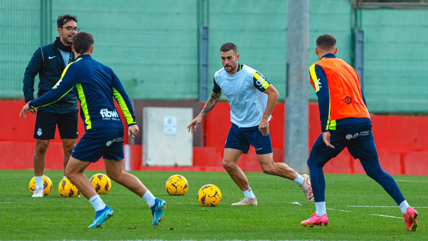 Dani Rodríguez, en el último entrenamiento.