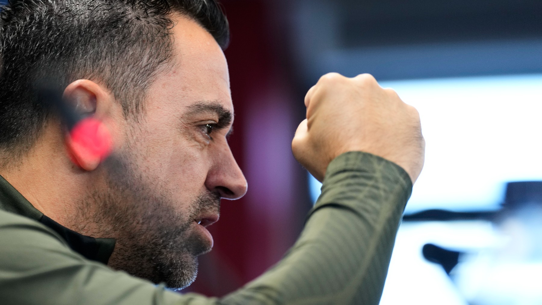 Xavi, en rueda de prensa. (EFE)