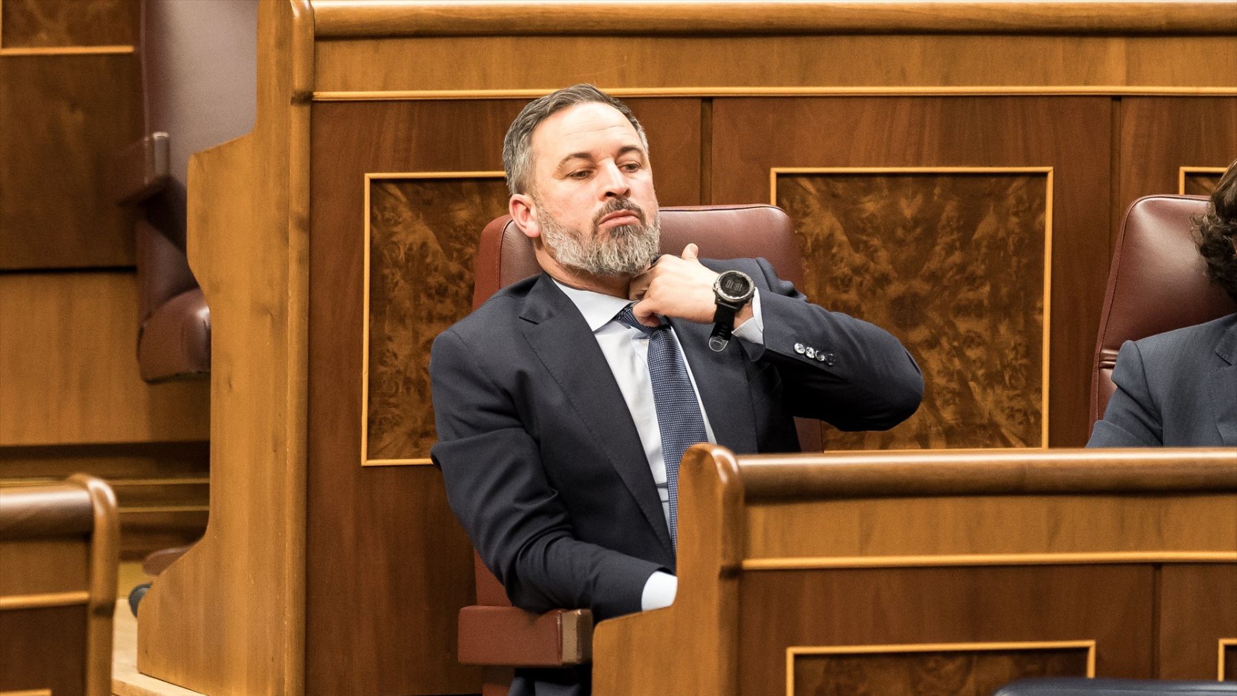 Santiago Abascal, en el Congreso de los Diputados (Foto: Europa Press)