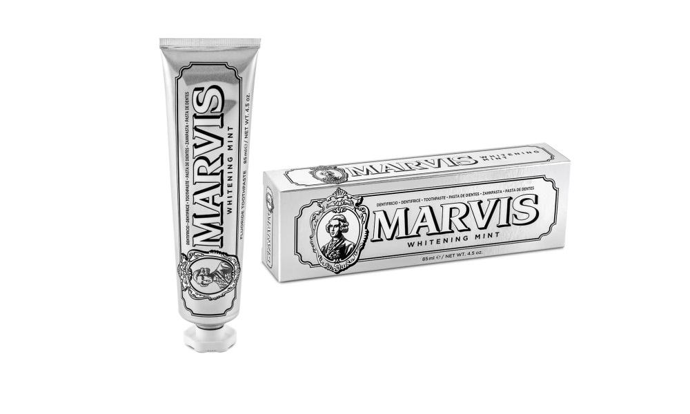 Pasta de dientes blanqueante de menta Marvis