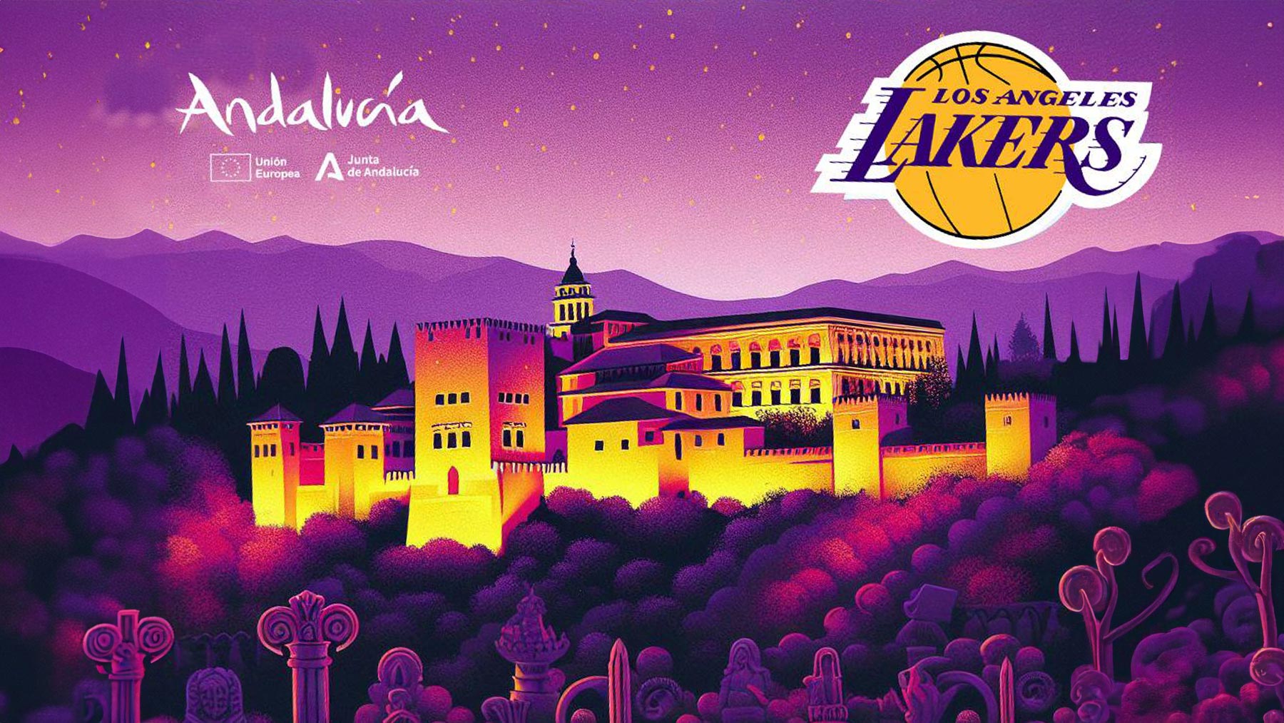 La Junta de Andalucía se promocionará como destino en los partidos NBA de los Lakers, los Bulls y los Nets.